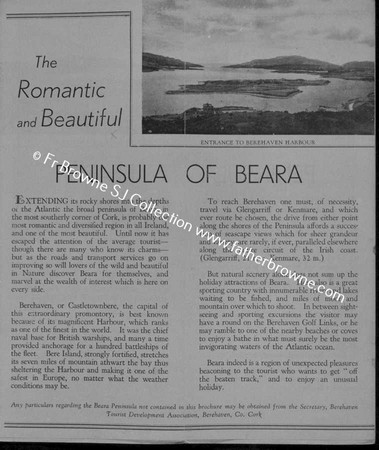 TOURIST BROCHURE FOR BEREHAVEN